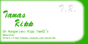 tamas ripp business card